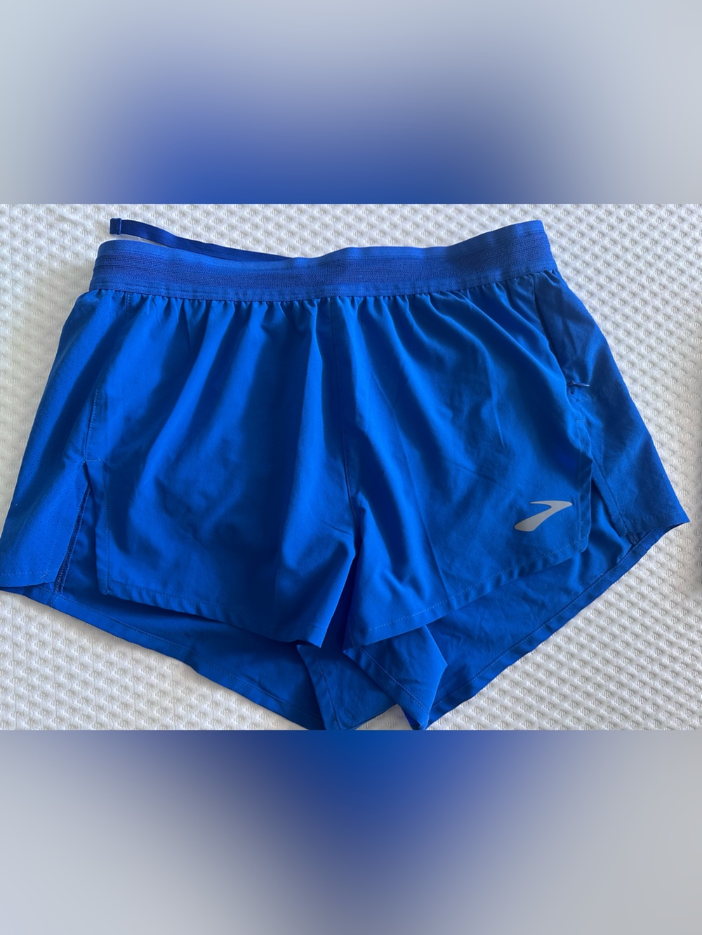 Brooks Men's breakaway Athletic Shorts in Royal Blue